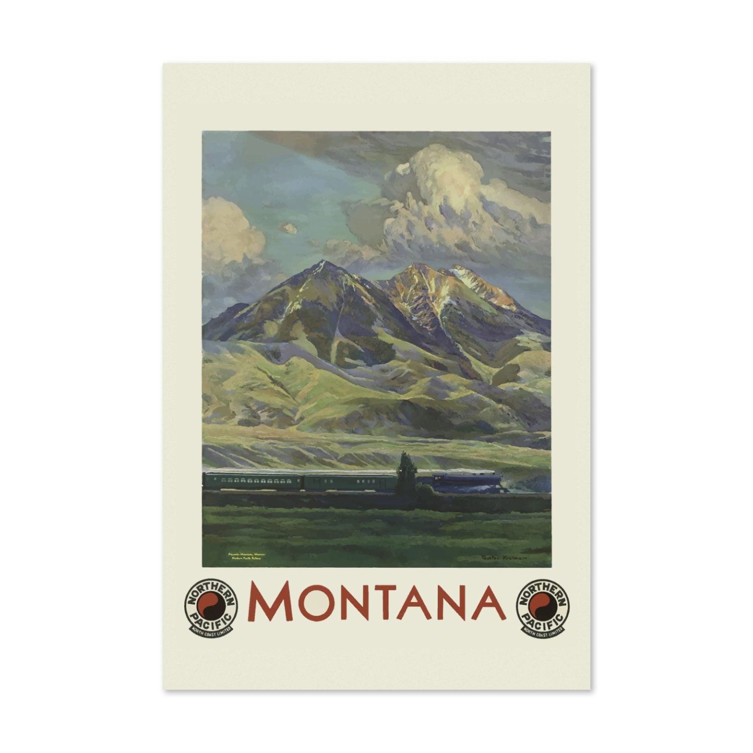 Montana Northern Pacific poster print